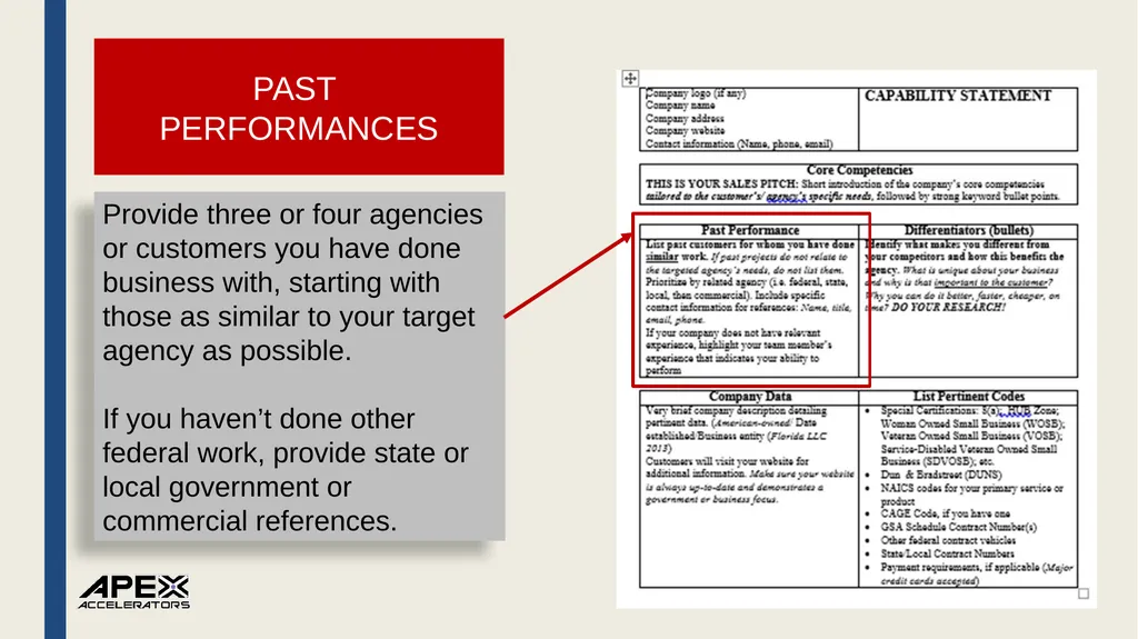 How to Develop an Effective Capabilities Statement - slide 26 of 38