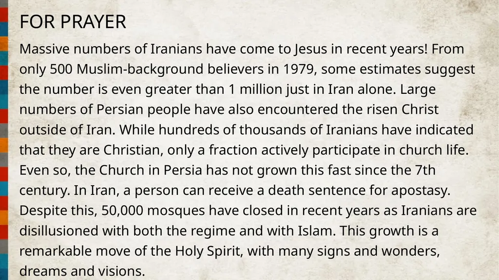 FOR PRAYER Massive numbers of Iranians have come - slide 4 of 8