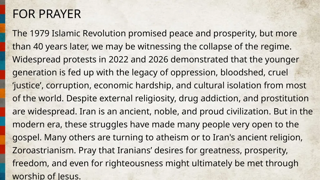 FOR PRAYER Massive numbers of Iranians have come - slide 5 of 8