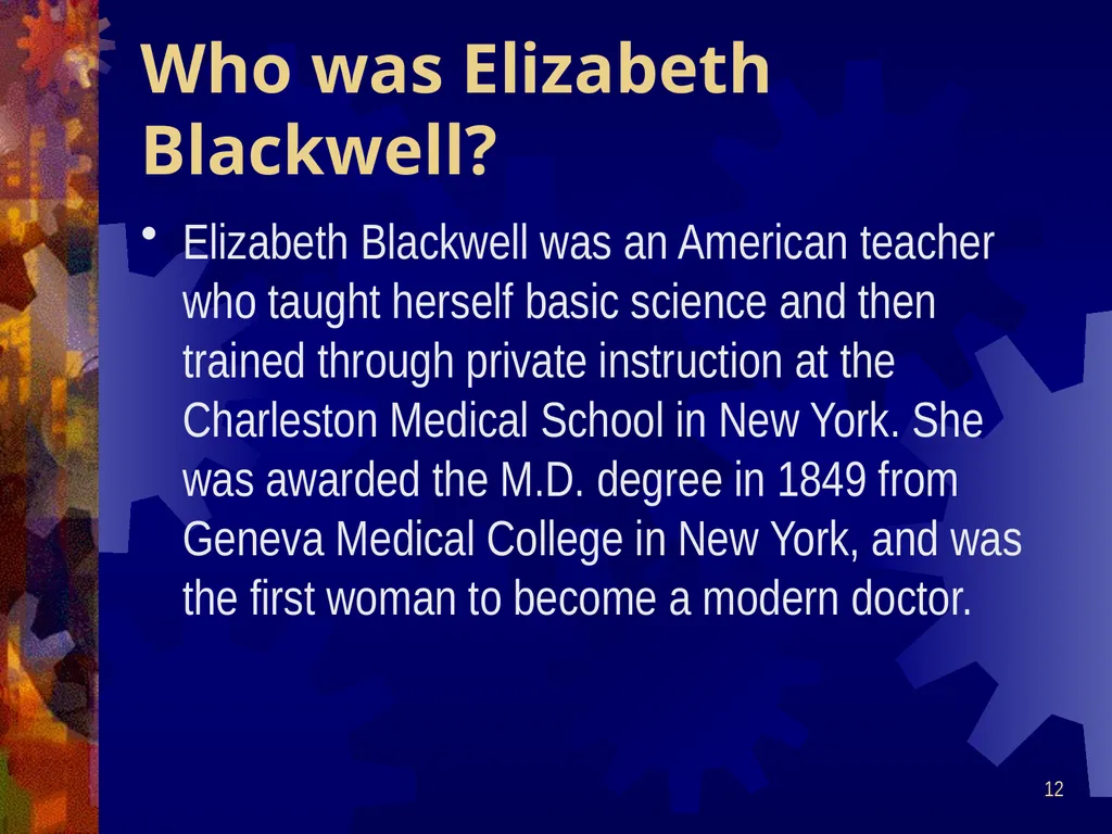 1 Women and Medicine History Year 11 2 Attitudes - slide 12 of 31