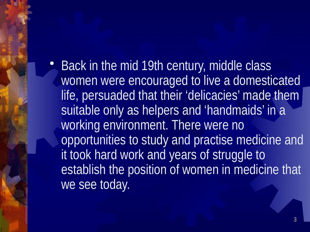 1 Women and Medicine History Year 11 2 Attitudes - slide 3 of 31