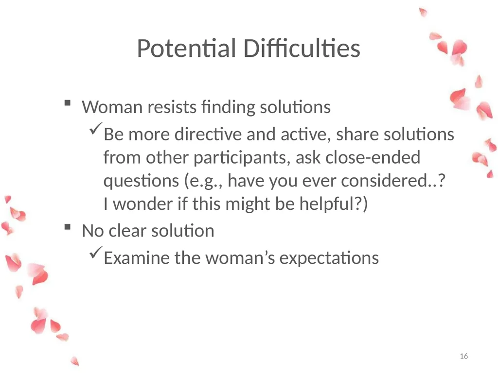 Session B: Being a Mother Changing Roles Mothers - slide 16 of 17
