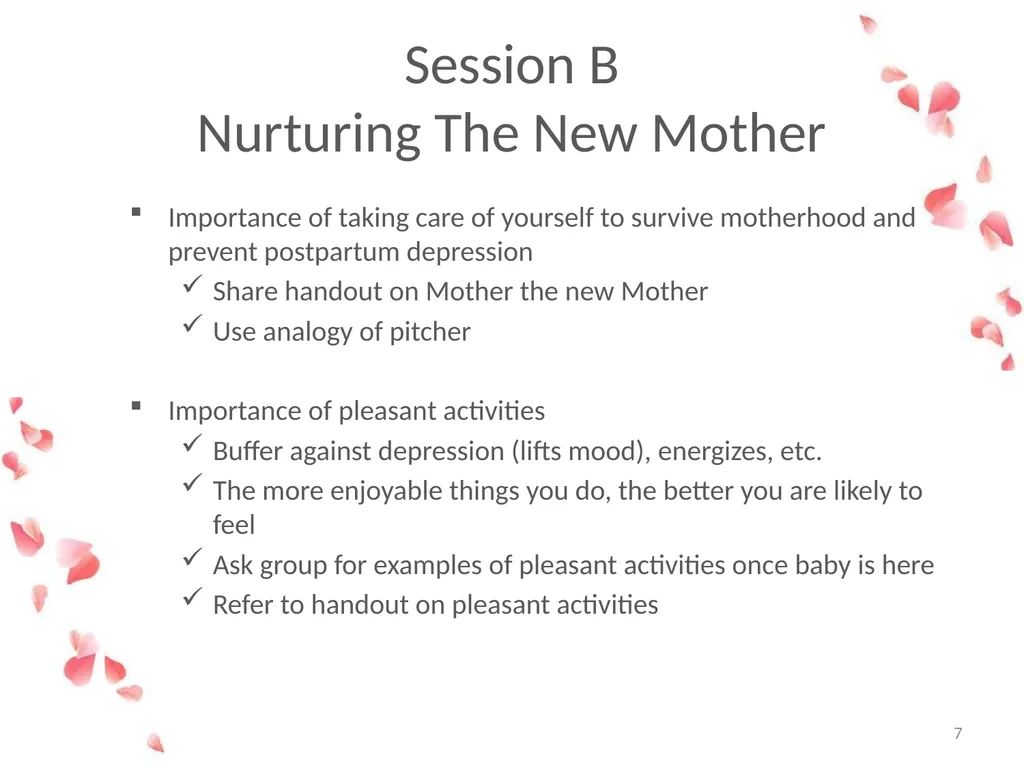Session B: Being a Mother Changing Roles Mothers - slide 7 of 17