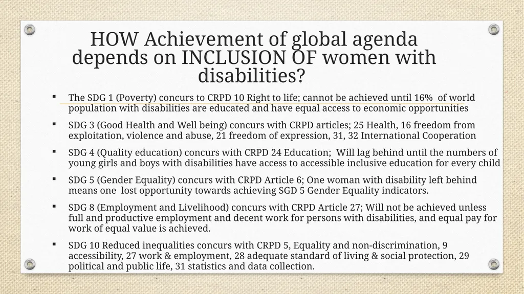 Accelerating the Achievement of gender equality - slide 4 of 10
