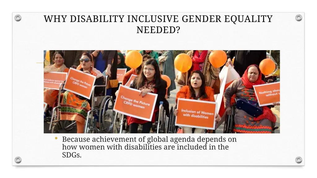 Accelerating the Achievement of gender equality - slide 3 of 10