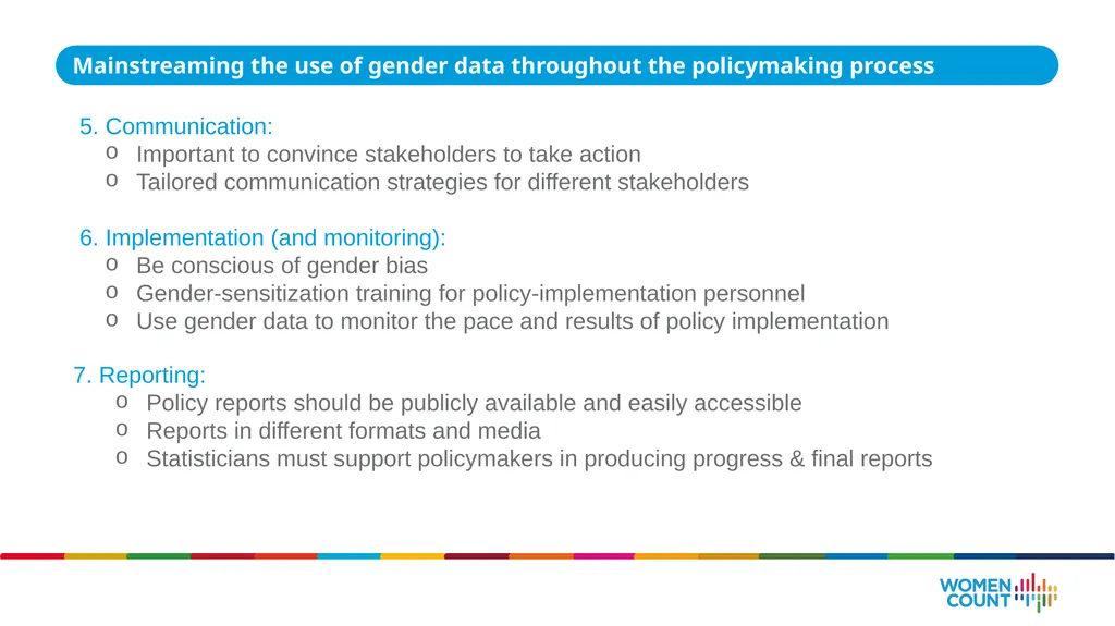 Using gender data for policymaking ASIA-PACIFIC - slide 10 of 25