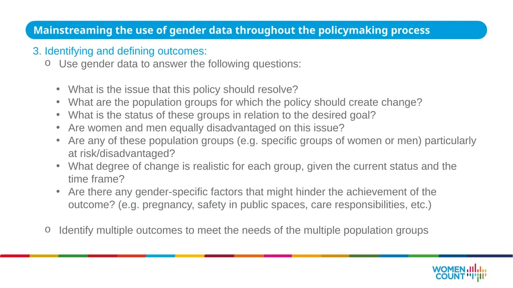 Using gender data for policymaking ASIA-PACIFIC - slide 7 of 25