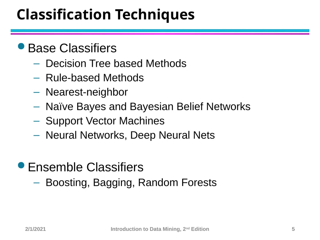 Data Mining Classification: Basic Concepts and - slide 5 of 59