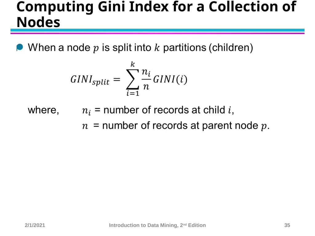 Data Mining Classification: Basic Concepts and - slide 35 of 59