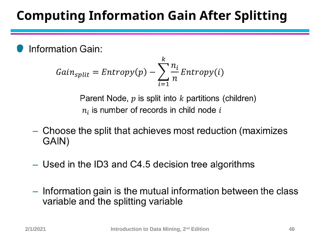Data Mining Classification: Basic Concepts and - slide 46 of 59