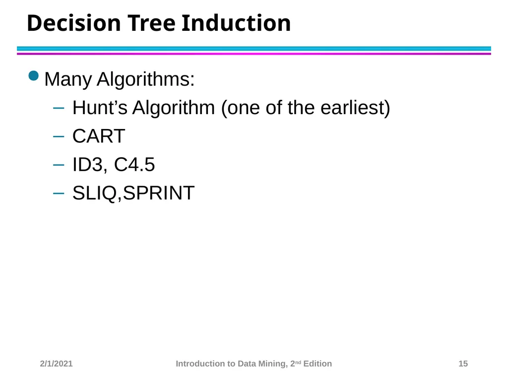 Data Mining Classification: Basic Concepts and - slide 15 of 59