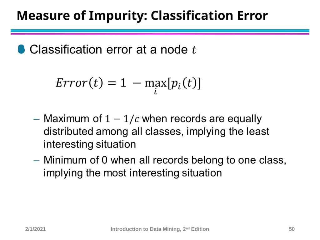 Data Mining Classification: Basic Concepts and - slide 50 of 59