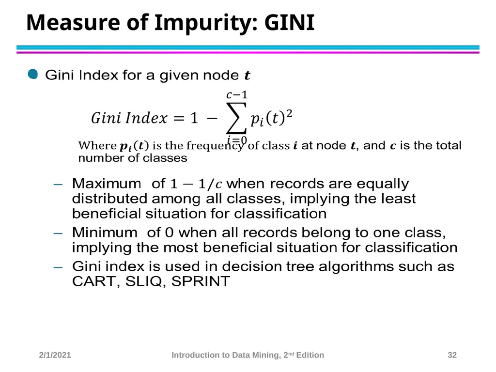 Data Mining Classification: Basic Concepts and - slide 32 of 59
