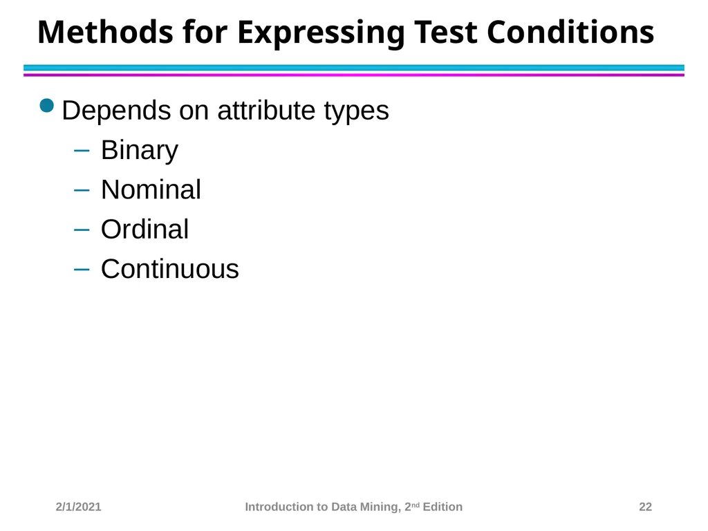 Data Mining Classification: Basic Concepts and - slide 22 of 59