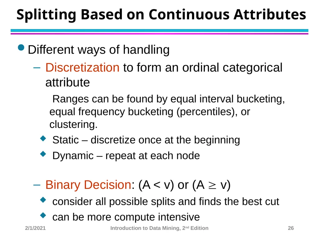 Data Mining Classification: Basic Concepts and - slide 26 of 59