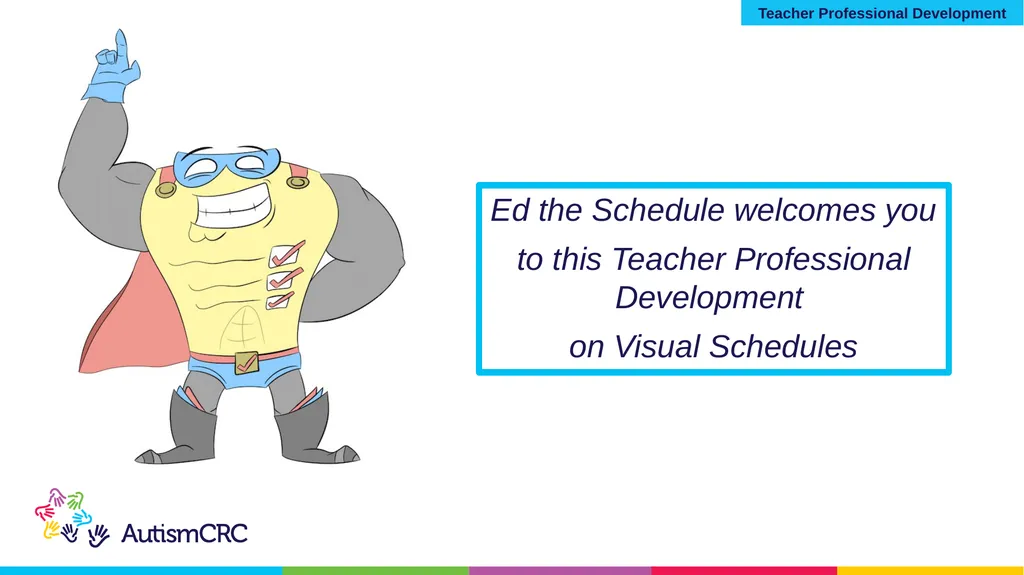 Structured Teaching VISUAL SCHEDULES Teacher - slide 3 of 27