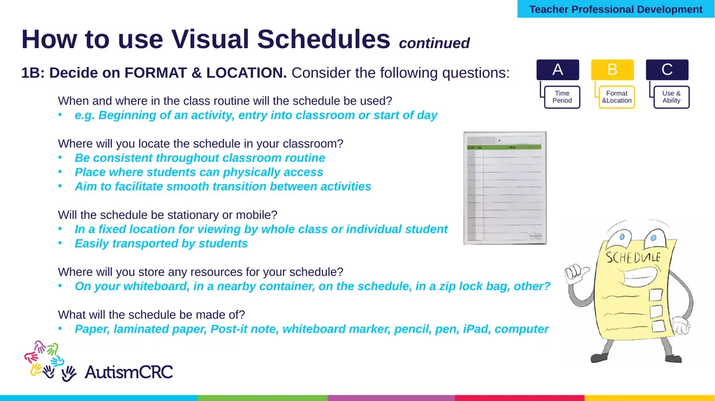 Structured Teaching VISUAL SCHEDULES Teacher - slide 16 of 27