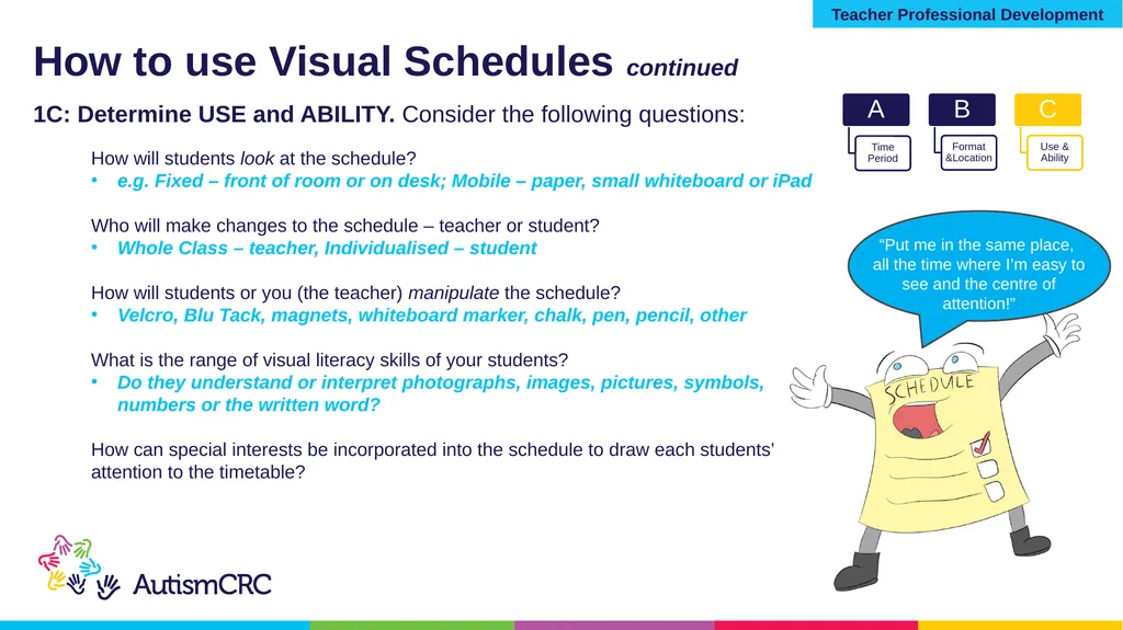 Structured Teaching VISUAL SCHEDULES Teacher - slide 17 of 27