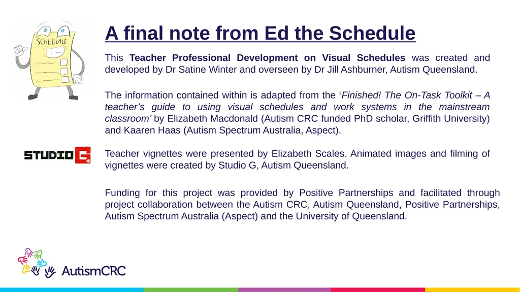 Structured Teaching VISUAL SCHEDULES Teacher - slide 26 of 27