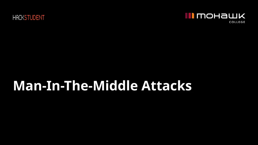 Man-In-The-Middle Attacks Definition - slide 1 of 19