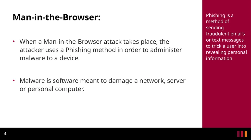 Man-In-The-Middle Attacks Definition - slide 4 of 19
