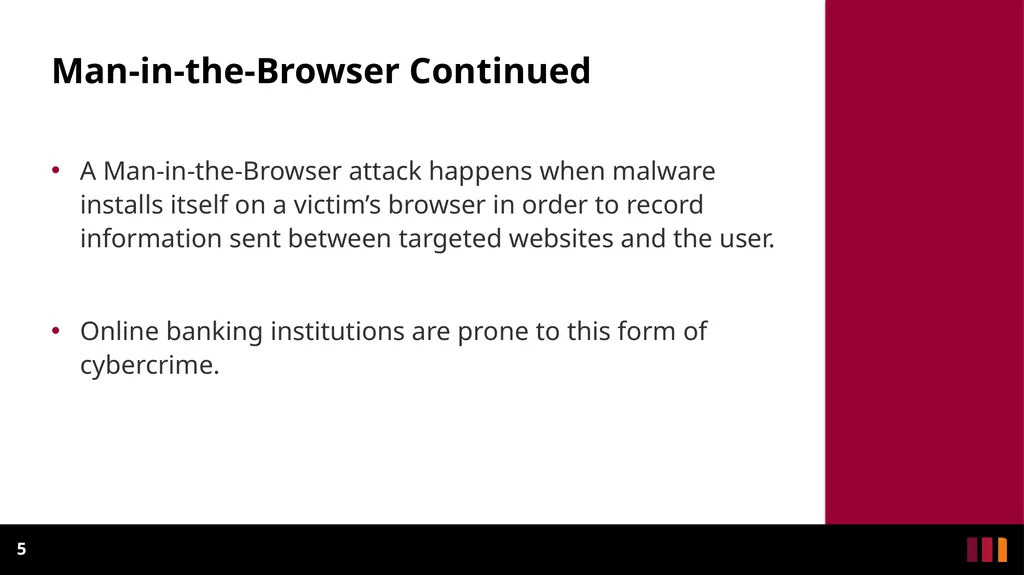 Man-In-The-Middle Attacks Definition - slide 5 of 19