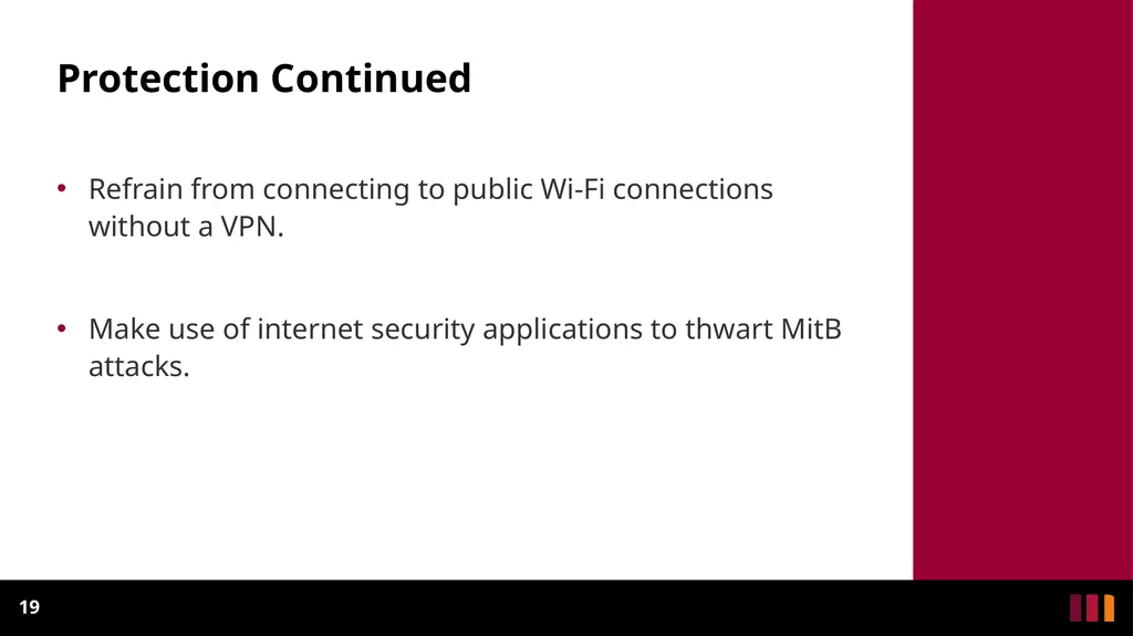 Man-In-The-Middle Attacks Definition - slide 19 of 19
