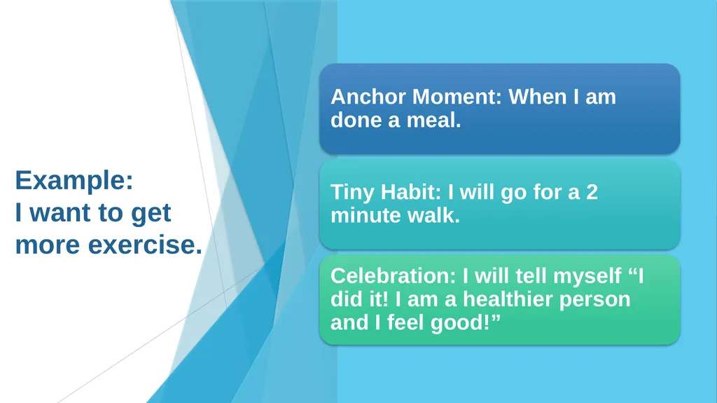 Creating Habits for Success One Tiny Habit at a - slide 4 of 9
