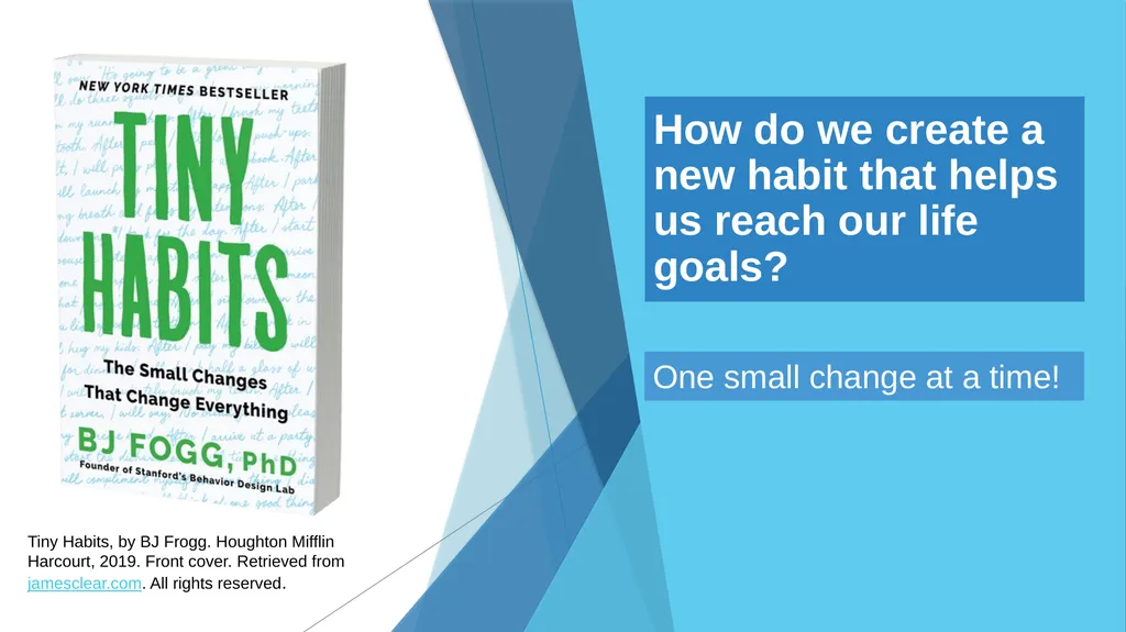 Creating Habits for Success One Tiny Habit at a - slide 2 of 9