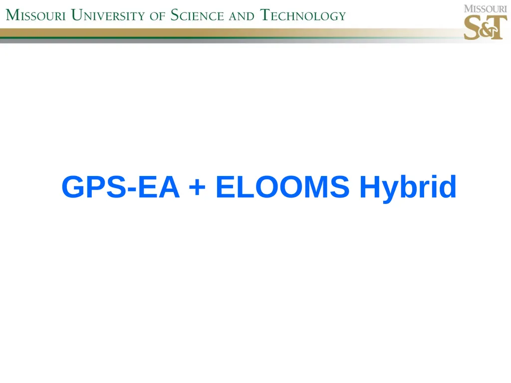 Self-Adaptive Semi-Autonomous Parent Selection - slide 33 of 38