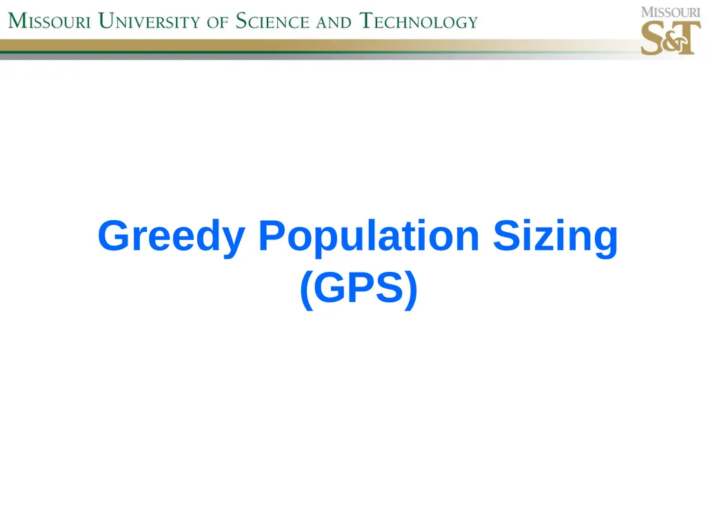 Self-Adaptive Semi-Autonomous Parent Selection - slide 15 of 38