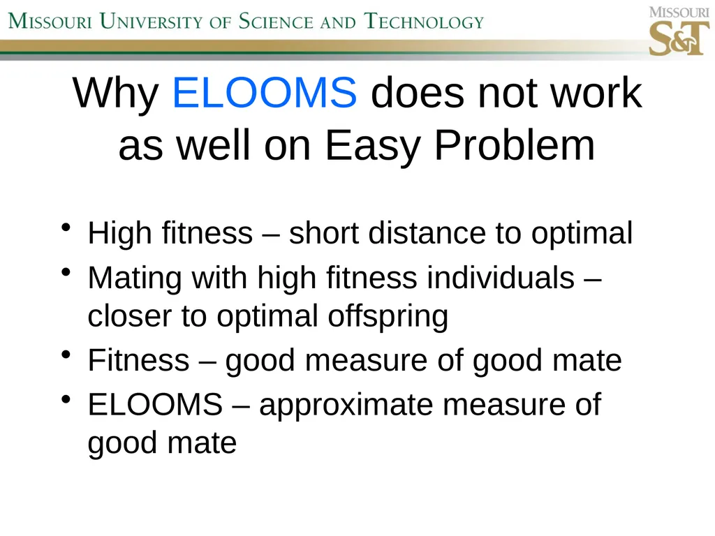 Self-Adaptive Semi-Autonomous Parent Selection - slide 30 of 38