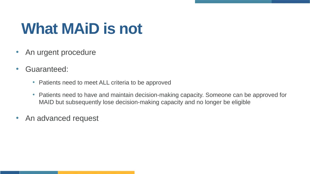 Engaging Individuals in Navigating MAiD Champlain - slide 7 of 20