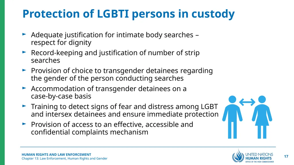 Law Enforcement, Human Rights and Gender Chapter - slide 17 of 17