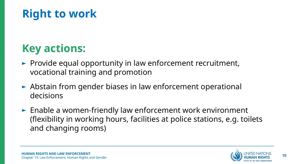 Law Enforcement, Human Rights and Gender Chapter - slide 10 of 17