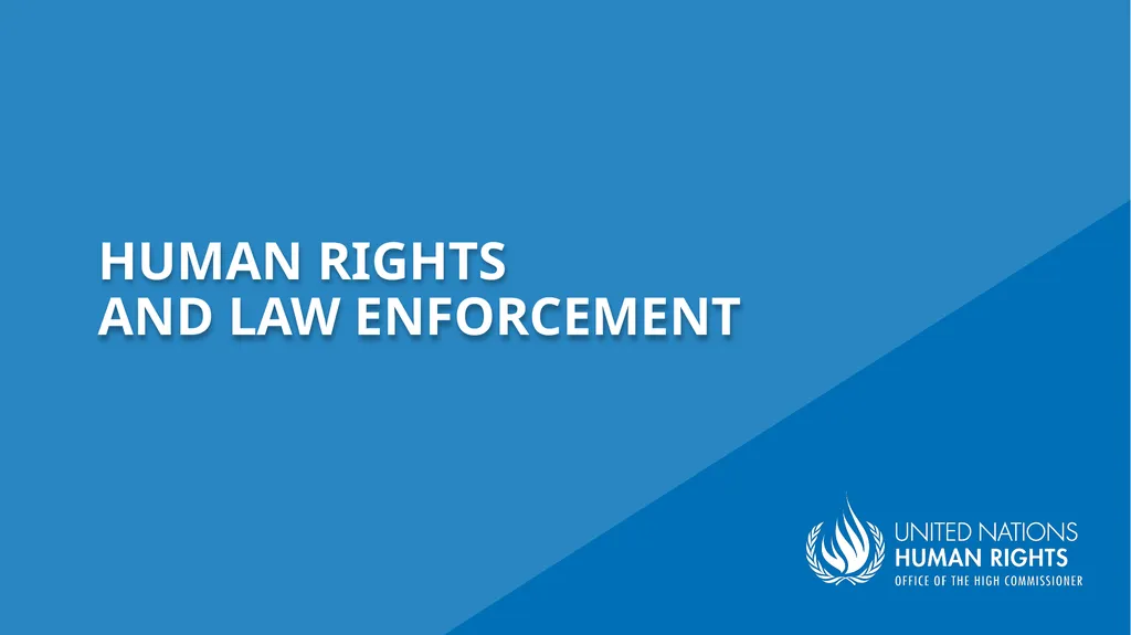Law Enforcement, Human Rights and Gender Chapter - slide 1 of 17