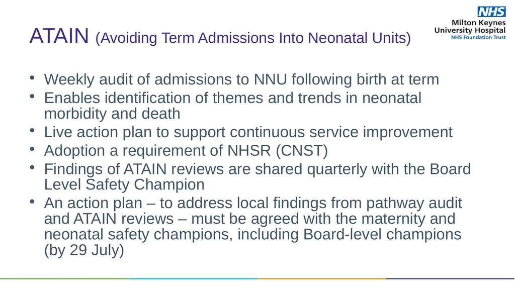Trust Board – Maternity Update Presented by Ian - slide 8 of 14