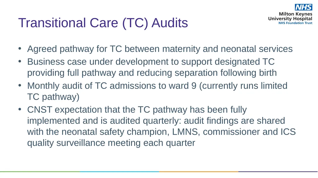 Trust Board – Maternity Update Presented by Ian - slide 10 of 14