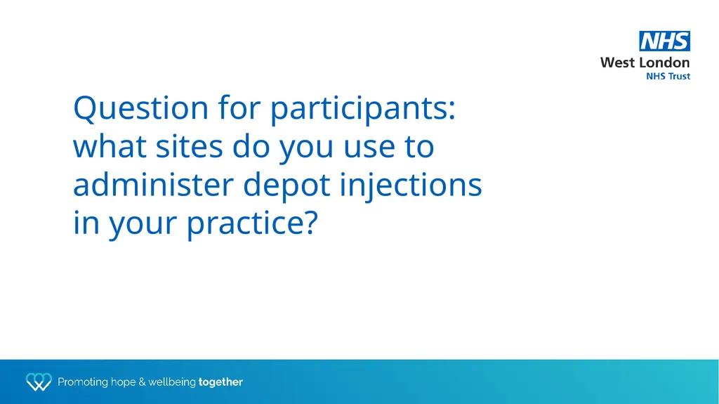 Depot training for Practice Nurses Presented by - slide 7 of 44