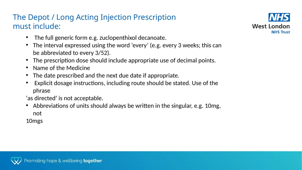 Depot training for Practice Nurses Presented by - slide 23 of 44