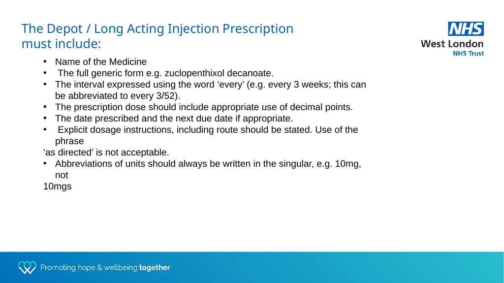 Depot training for Practice Nurses Presented by - slide 24 of 44