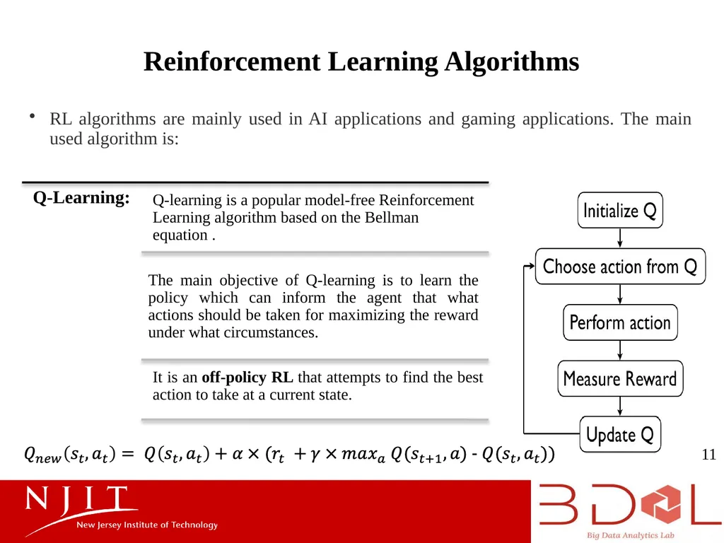 Introduction to Reinforcement Learning Presenter: - slide 11 of 13