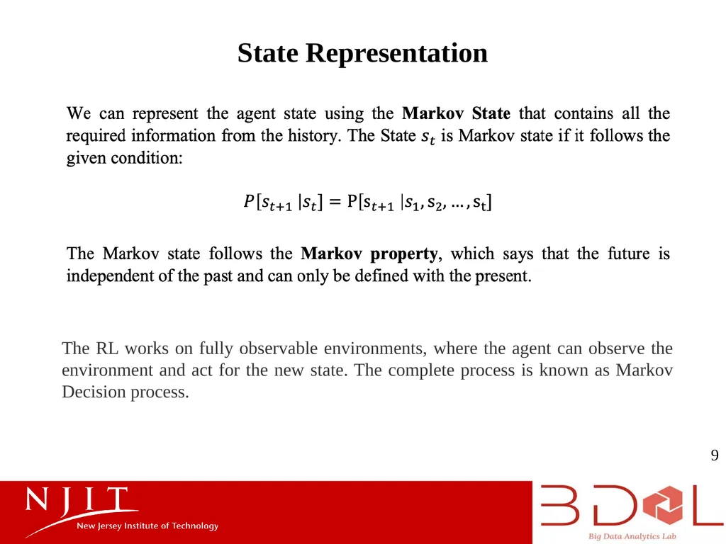 Introduction to Reinforcement Learning Presenter: - slide 9 of 13