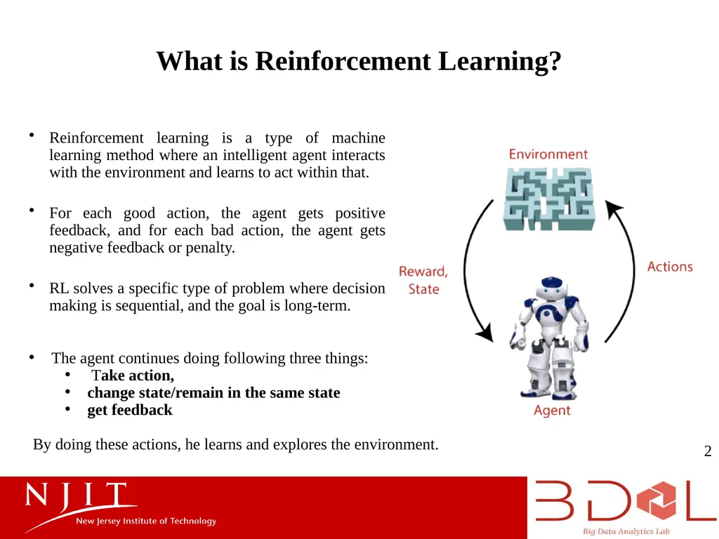 Introduction to Reinforcement Learning Presenter: - slide 2 of 13