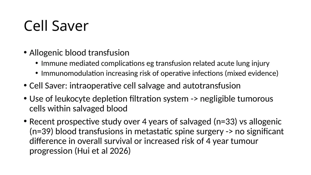 Preparation for spinal tumour - slide 10 of 19