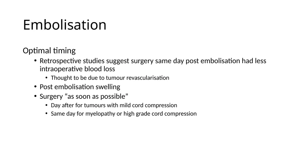 Preparation for spinal tumour - slide 9 of 19