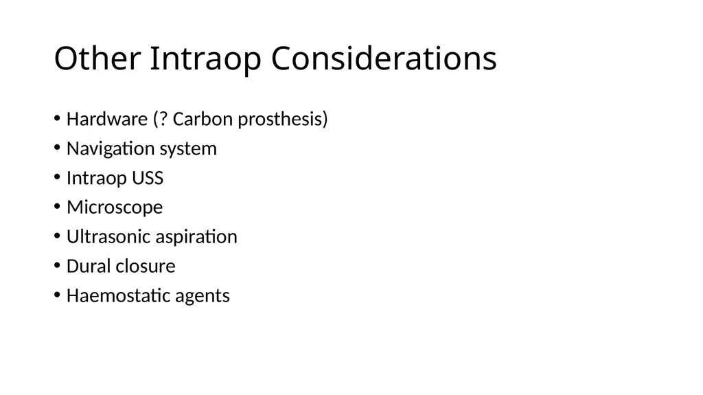 Preparation for spinal tumour - slide 18 of 19