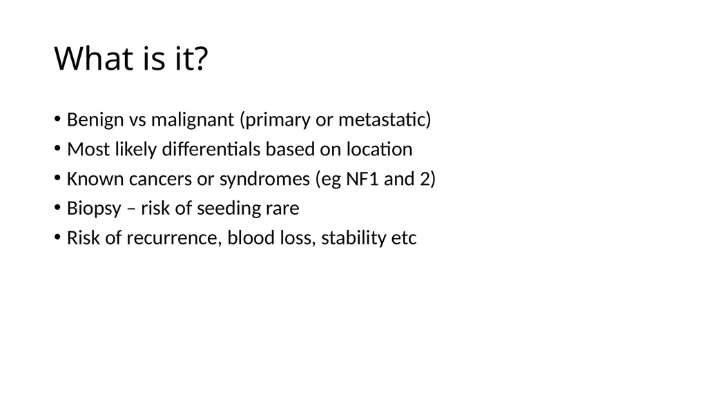 Preparation for spinal tumour - slide 3 of 19