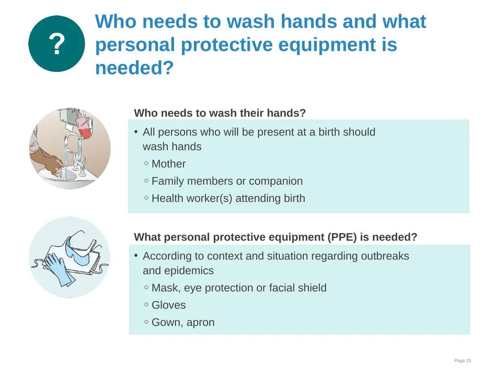 Preparation for birth Goal and learning outcomes - slide 15 of 25