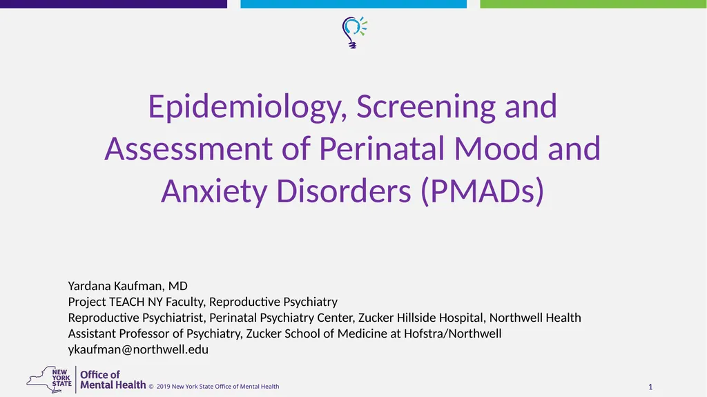 Epidemiology, Screening and Assessment of - slide 1 of 31